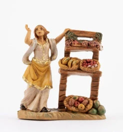 Fruttivendola Per Presepe 6,5cm