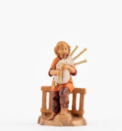 Ragazzo Con Zampogna Per Presepe 12cm