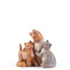 Famiglia Gatti Per Presepe 12cm -Offerte Natale Negozio 0057739 famiglia gatti per presepe 12cm