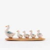 Famiglia Anatre Per Presepe 12cm