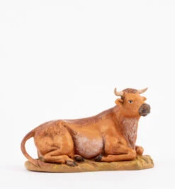 Bue Seduto Per Presepe 19cm