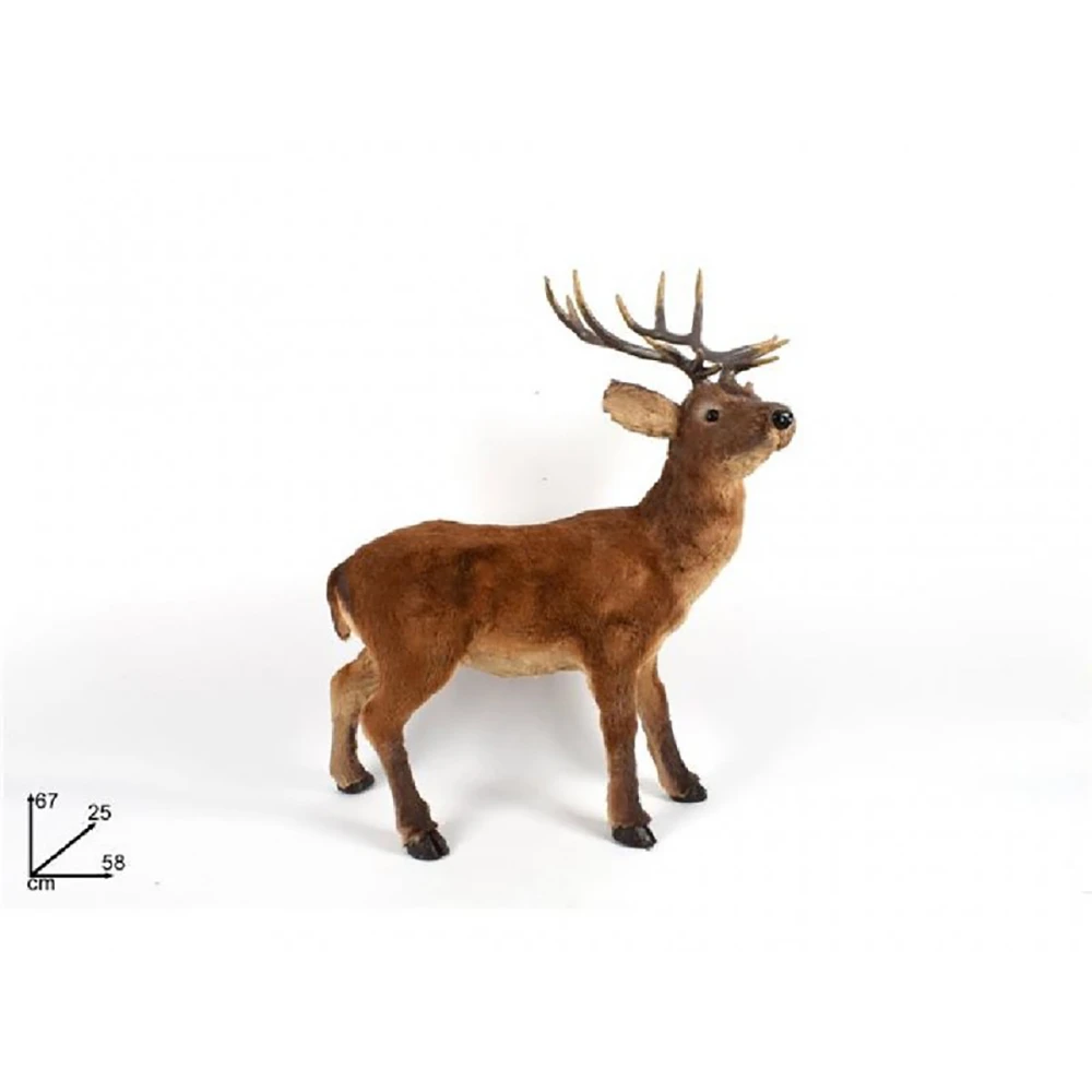 Cervo Con Pelliccia 67cm 7 Cervo Con Pelliccia 67cm - immagine 5
