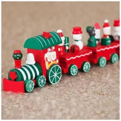 Scena Natalizia Trenino Di Legno 24 Cm -Offerte Natale Negozio 0058327 scena natalizia trenino di legno 24 cm