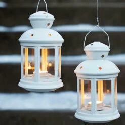 Lanterna Porta Tealight 21cm -Offerte Natale Negozio 0058429 lanterna porta tealight 21cm