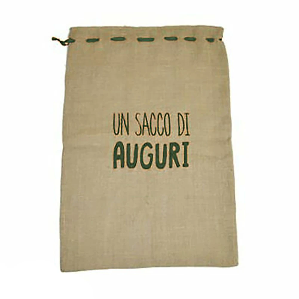 Sacco Natalizio Di Juta Con Scritta 80x55cm 3 Sacco Natalizio Di Juta Con Scritta 80x55cm