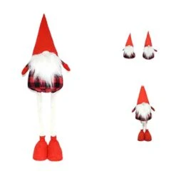 Gnomo Di Natale Abito Scozzese 95cm
