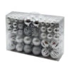100 Palline Set Argento -Offerte Natale Negozio 0058999 100 palline set argento