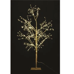 Albero Dorato 375 Nano LED Luce Fissa 90 Cm