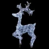 Renna 3D In Acrilico 140 LED Luce Fredda 92 Cm -Offerte Natale Negozio 0059263 renna 3d in acrilico 140 led luce fredda 92 cm