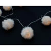 Catena Luminosa Con 11 Pon Pon In Pelliccia Bianca LED A Batteria -Offerte Natale Negozio 0059363 catena luminosa con 11 pon pon in pelliccia bianca led a batteria