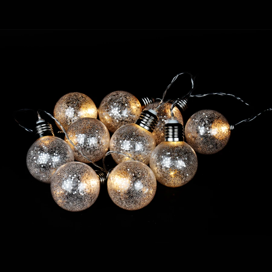 Catena Luminosa Con 10 Lampadine Stellate LED A Batteria 3 Catena Luminosa Con 10 Lampadine Stellate LED A Batteria