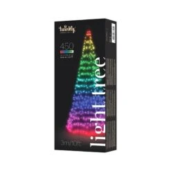 Twinkly Albero Luminoso Smart Con 450 LED RGBW, 3 Metri, Controllabile Via App