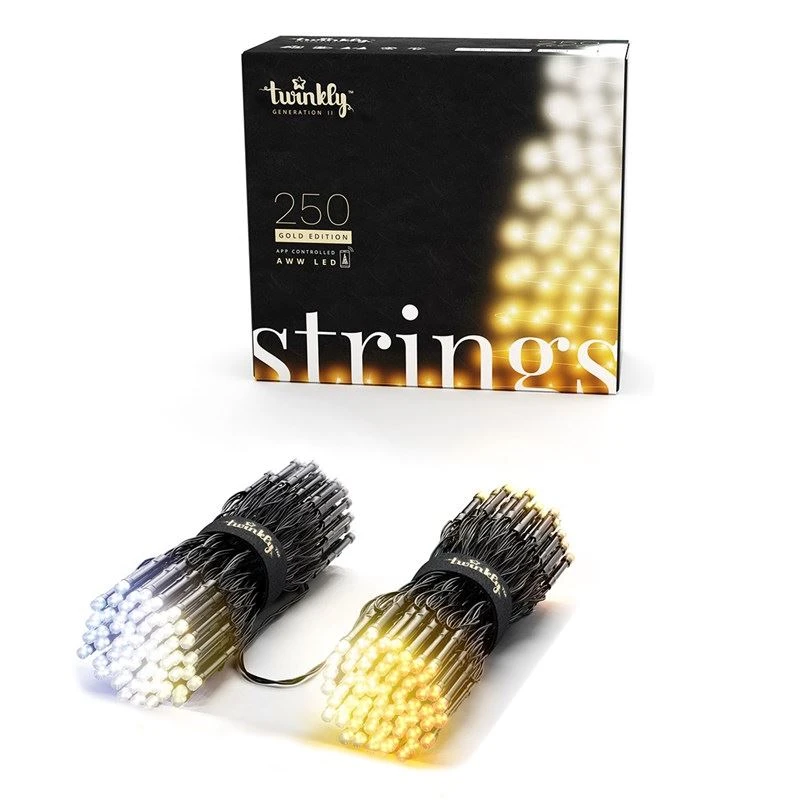 Twinkly Strings Gold Edition Catena 250 LED Ambrato E Bianco AWW 3 Twinkly Strings Gold Edition Catena 250 LED Ambrato E Bianco AWW