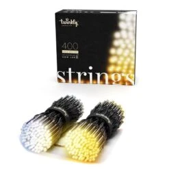 Twinkly Strings Gold Edition Catena 400 LED Ambrato E Bianco AWW