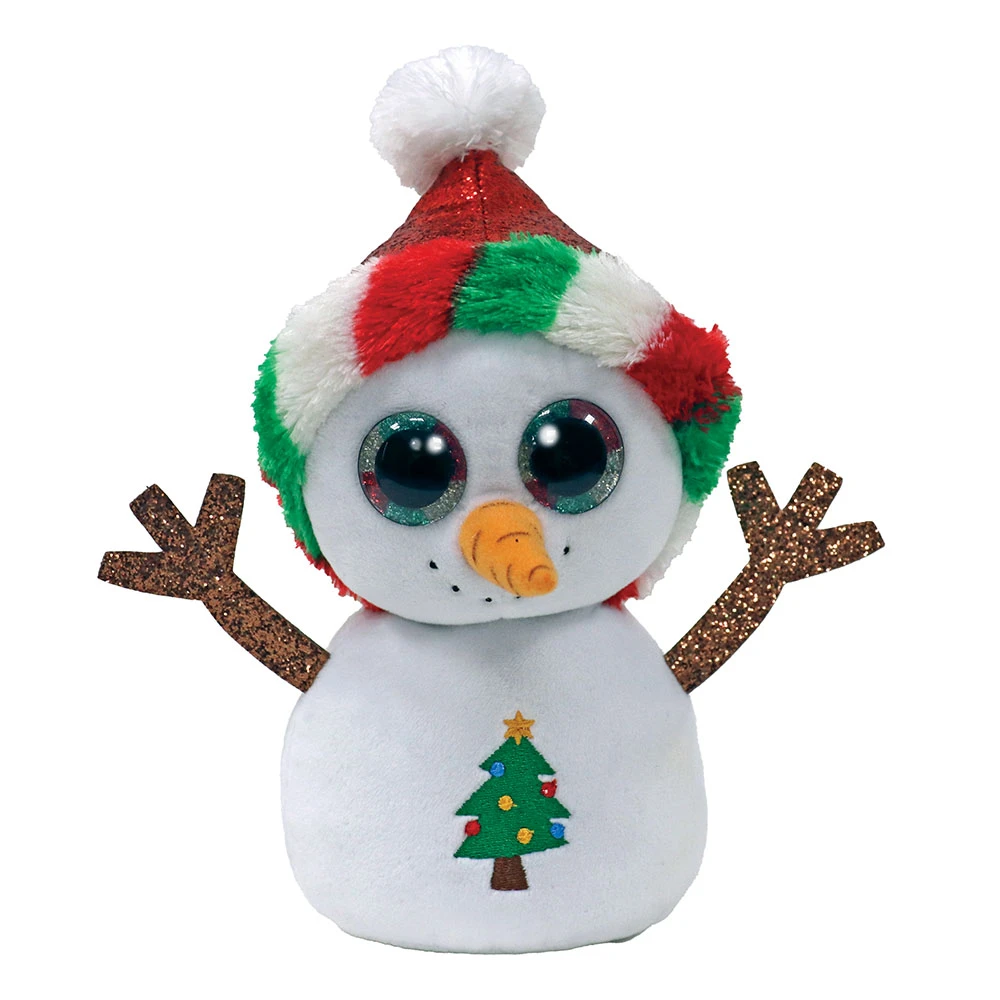 Peluche Beanie Boos Pupazzo Di Neve Natalizio Misty 15cm 3 Peluche Beanie Boos Pupazzo Di Neve Natalizio Misty 15cm