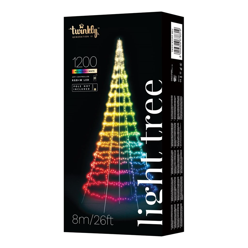 Twinkly Light Tree Albero Luminoso Smart Con 1200 LED RGBW Integrati, 8 Metri, Controllabile Via App 3 Twinkly Light Tree Albero Luminoso Smart Con 1200 LED RGBW Integrati, 8 Metri, Controllabile Via App