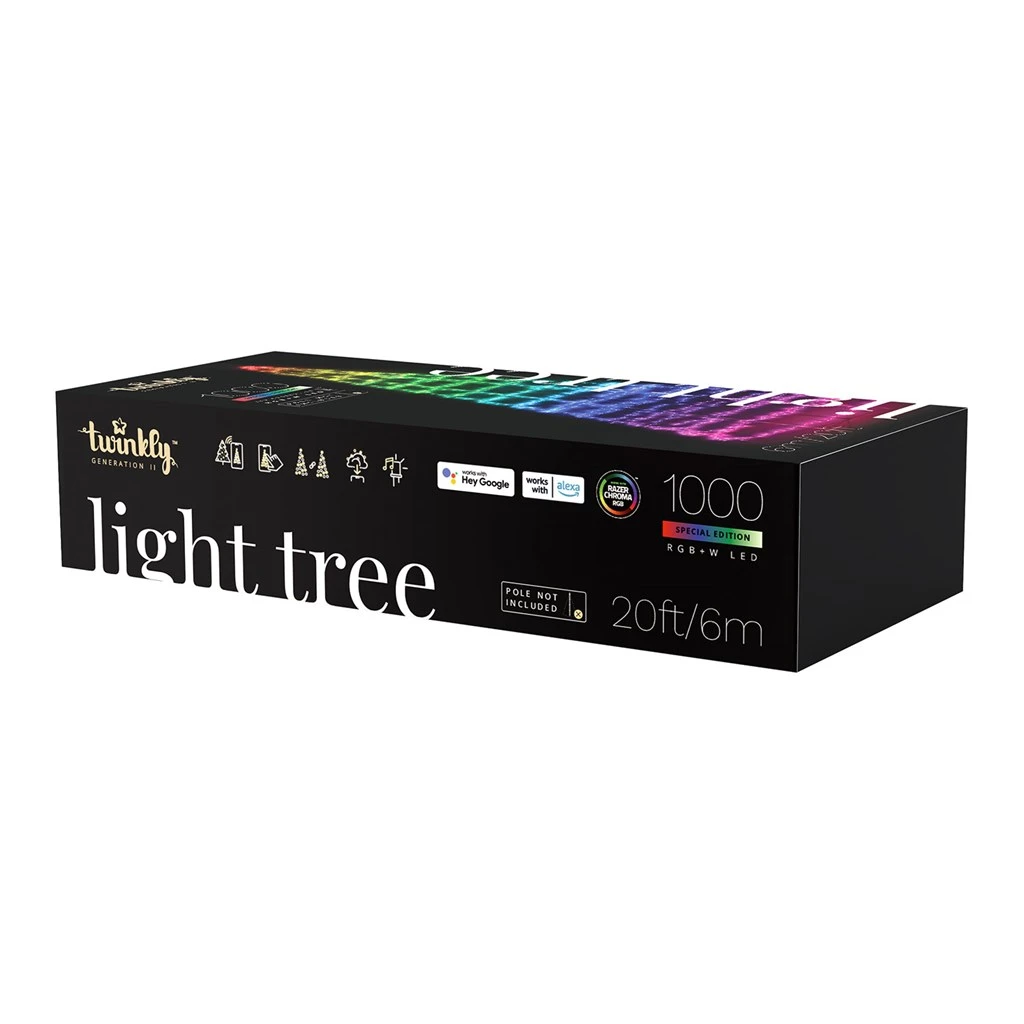Twinkly Light Tree Albero Luminoso Smart Con 1000 LED RGBW Integrati, 6 Metri, Controllabile Via App 8 Twinkly Light Tree Albero Luminoso Smart Con 1000 LED RGBW Integrati, 6 Metri, Controllabile Via App - immagine 6