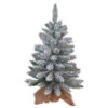 Flora Mini Albero Di Natale Innevato Con Base Foderata In Juta 45 Cm -Offerte Natale Negozio 0095195 flora mini albero di natale innevato con base foderata in juta 45 cm