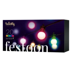 Twinkly Festoon Catena Luminosa Di 20 Sfere RGB Per Esterno, 10 Metri 8 Twinkly Festoon Catena Luminosa Di 20 Sfere RGB Per Esterno, 10 Metri -Offerte Natale Negozio 0095816 twinkly festoon catena luminosa di 20 sfere rgb per esterno 10 metri