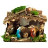 Capanna Presepe Con Luci A Batteria E Natività 15x10x11,5 Cm -Offerte Natale Negozio 0096037 capanna presepe con luci a batteria e nativita 15x10x115 cm