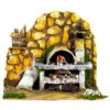 Forno Con Luce Effetto Fiamma Presepe 20x14x17 Cm -Offerte Natale Negozio 0096054 forno con luce effetto fiamma presepe 20x14x17 cm