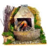 Forno Con Luce Effetto Fiamma Presepe 15x10x12 Cm -Offerte Natale Negozio 0096055 forno con luce effetto fiamma presepe 15x10x12 cm