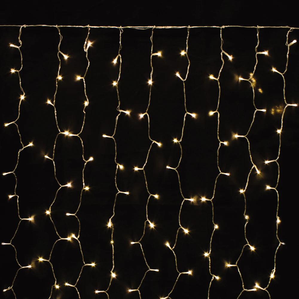 Prequ Tenda Luminosa A Cascata, 200 Led, 1x2 Metri, Luce Calda 3 Prequ Tenda Luminosa A Cascata, 200 Led, 1x2 Metri, Luce Calda