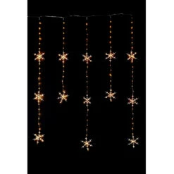 Prequ Tenda Luminosa Pioggia Di Fiocchi Di Neve, 234 Nanoled, 1 Metro, Luce Calda Fissa, Timer, IP44 -Offerte Natale Negozio 0096209 prequ tenda luminosa pioggia di fiocchi di neve 234 nanoled 1 metro luce calda fissa timer ip44