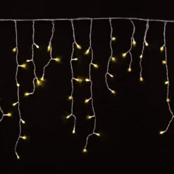 Prequ Tenda Luminosa, 180 Mega Led, 3,6 Metri, Luce Calda, Giochi Luce, Memory Controller, Prolungabile, Cavo Bianco