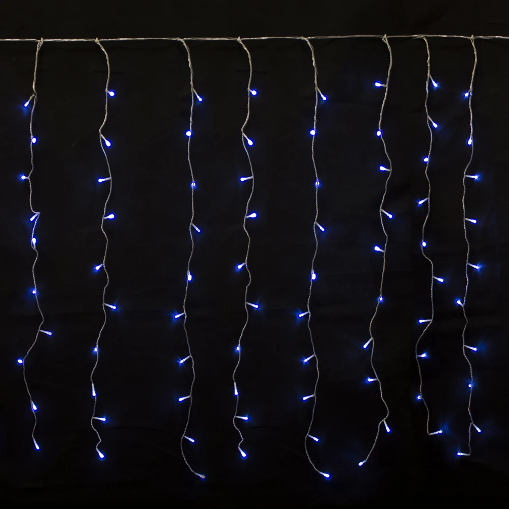 Prequ Tenda Luminosa A Cascata, 400 Led, 4x1 Metri, Luce Fredda, Giochi Luce, Memory Controller, Prolungabile, Cavo Trasparente, IP44 Uso Esterno 3 Prequ Tenda Luminosa A Cascata, 400 Led, 4x1 Metri, Luce Fredda, Giochi Luce, Memory Controller, Prolungabile, Cavo Trasparente, IP44 Uso Esterno