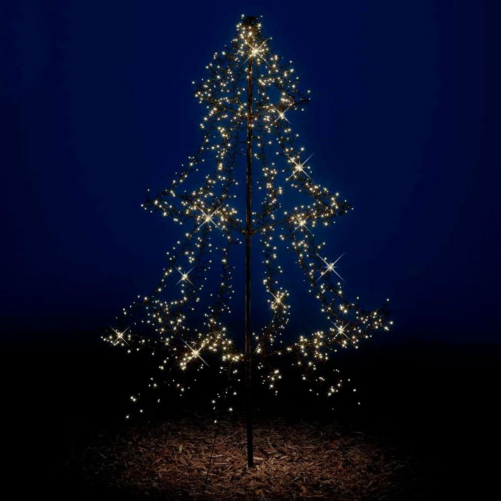 Albero Di Natale Luminoso 1800 LED Bianco Caldo 300 Cm 3 Albero Di Natale Luminoso 1800 LED Bianco Caldo 300 Cm