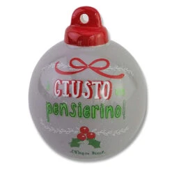 Villa D'Este Pallina Di Natale In Ceramica Con Frase -Offerte Natale Negozio 0097767 villa deste pallina di natale in ceramica con frase