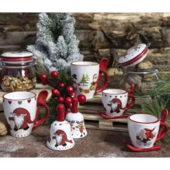 Villa D'Este Tazza Mug Da Natale In Ceramica Con Cucchiaino -Offerte Natale Negozio 0097776 villa deste tazza mug da natale in ceramica con cucchiaino