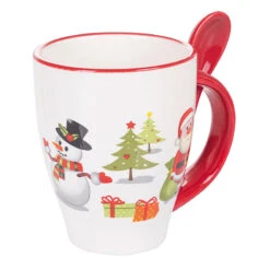 Villa D'Este Tazza Mug Da Natale In Ceramica Con Cucchiaino -Offerte Natale Negozio 0097807 villa deste tazza mug da natale in ceramica con cucchiaino