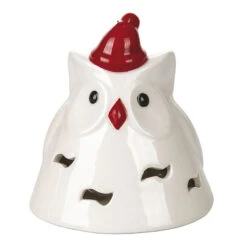Villa D'Este Gufo Di Natale Grande Con Led In Ceramica -Offerte Natale Negozio 0097898 villa deste gufo di natale grande con led in ceramica